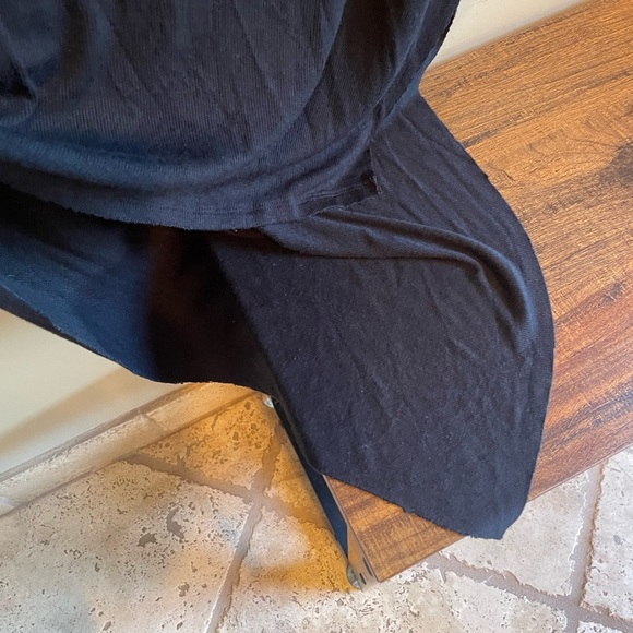 Free People We The Free Grapevine Asymmetrical Tunic Top Black XS - Picture 7 of 13